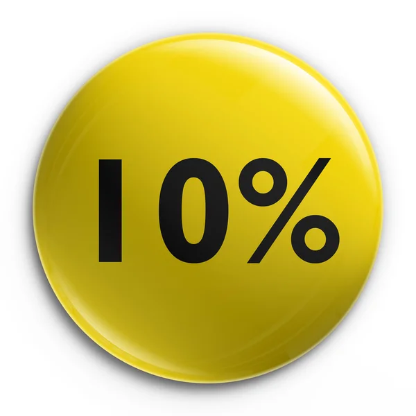 Badge - 10 per cento di sconto — Foto Stock