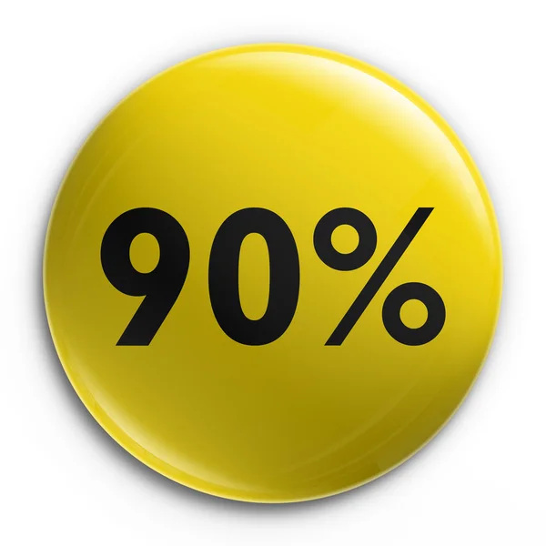 Odznaka - 90 procent off — Zdjęcie stockowe