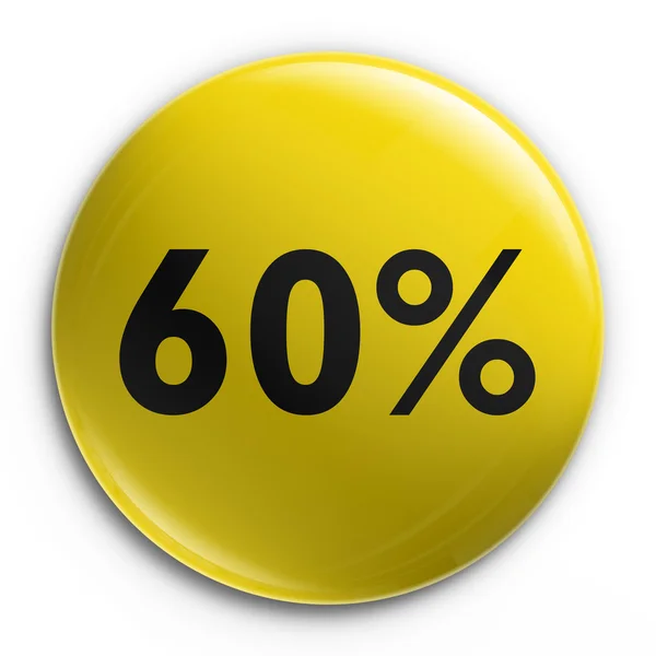 Odznaka - 60 procent off — Zdjęcie stockowe