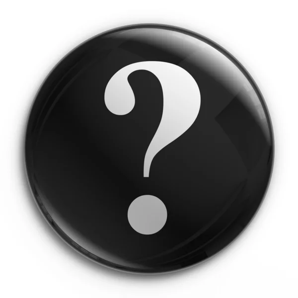 Badge - question mark — Stock Photo, Image