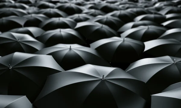 Moře deštníky — Stock fotografie