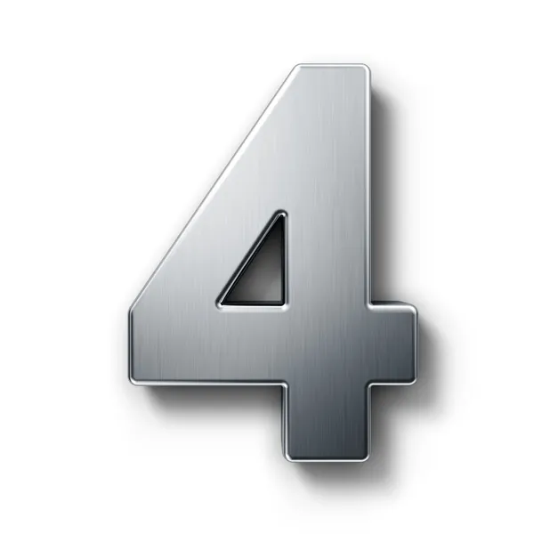 The number 4 — Stock Photo, Image