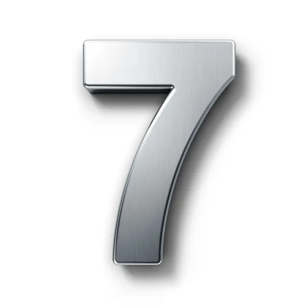 The number 7 — Stock Photo, Image