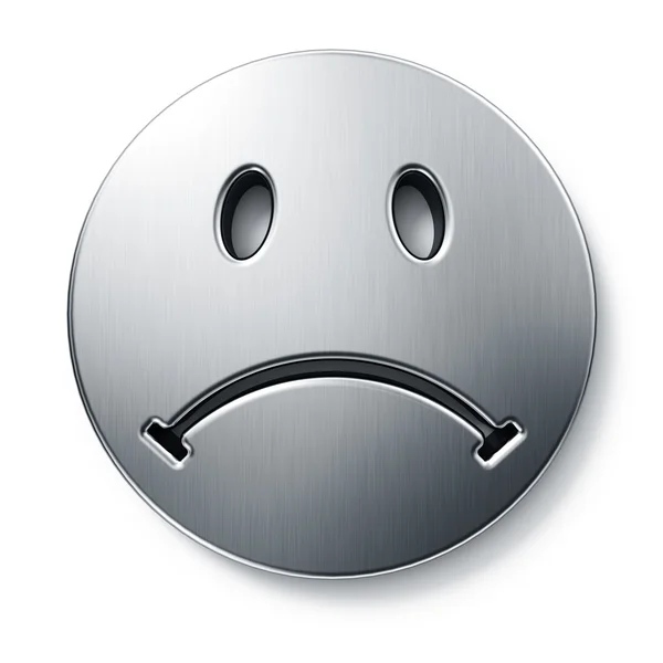 Sad smiley face — Stock Photo, Image