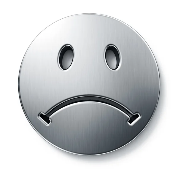 Ledsen smiley face — Stockfoto