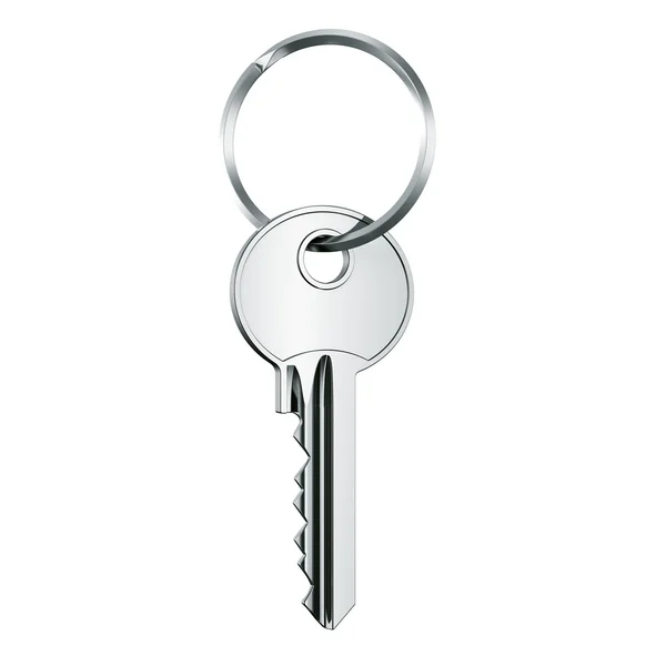 Klucz w breloczek do kluczy — Zdjęcie stockowe