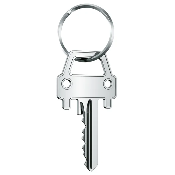 Car key in key ring — Stock Photo, Image