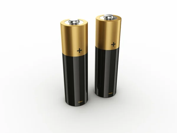 2 Batteries — Stock Photo, Image