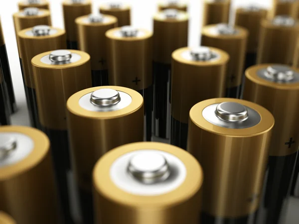 Batterijen close-up — Stockfoto