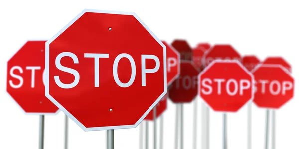 Segni di stop — Foto Stock