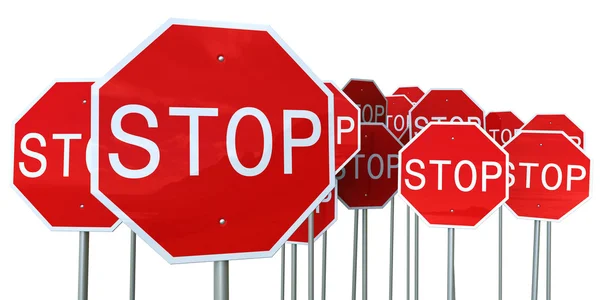 Stoppen met tekenen — Stockfoto