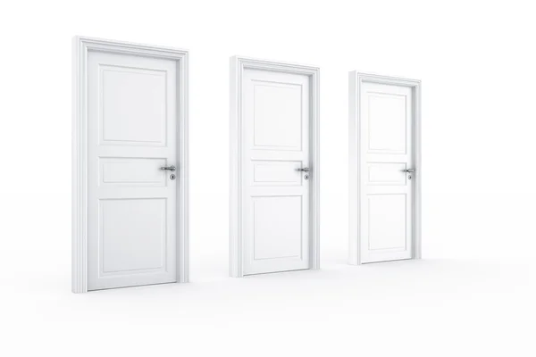 3 дверей — стокове фото