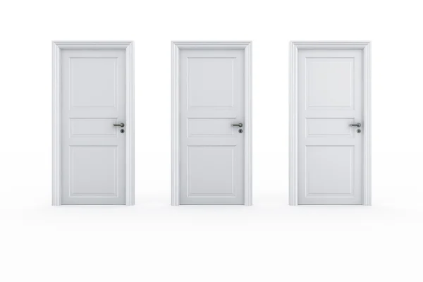 3 drzwi — Zdjęcie stockowe