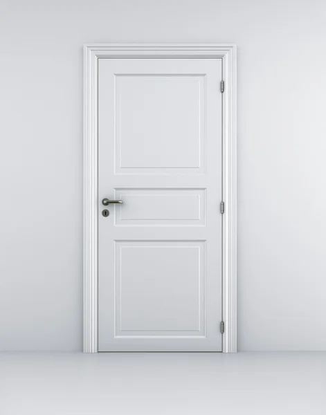 Porta no quarto branco — Fotografia de Stock