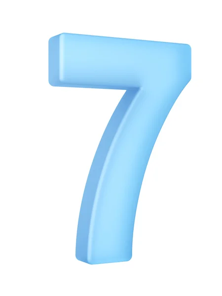 The number 7 — Stock Photo, Image