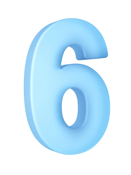 The number 6 — Stock Photo, Image