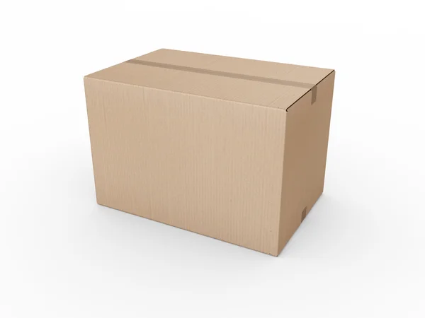 Closed cardboard box — Stock Photo, Image