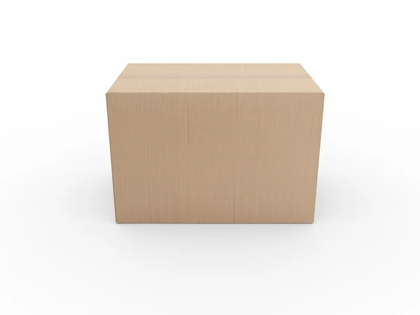 Boîte en carton fermée — Photo