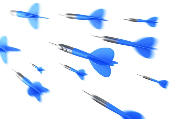 Dart arrows flying — Stock Photo, Image