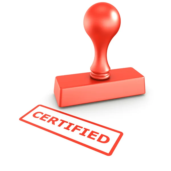 Carimbo certificado — Fotografia de Stock