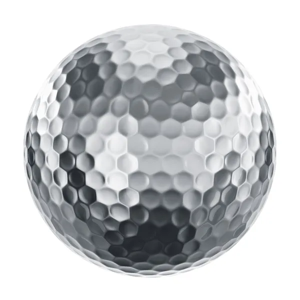 Golfball in silver — Stock Photo, Image