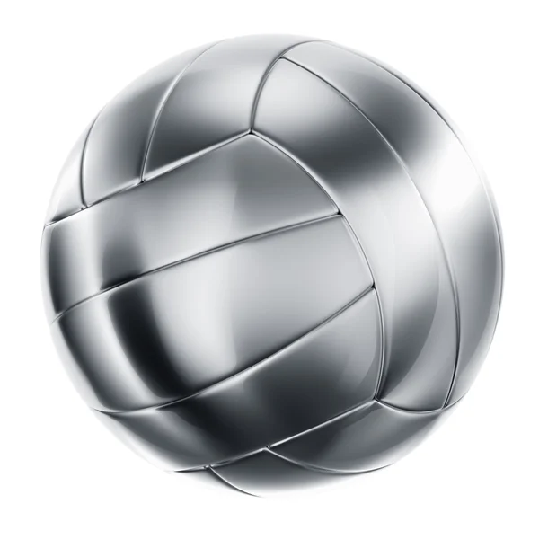 Volleyball in Silber — Stockfoto