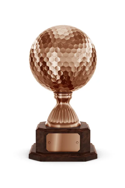 Bronzen golf trophy — Stockfoto
