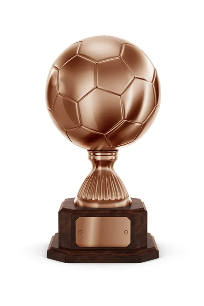 Trofeo de fútbol de bronce — Foto de Stock