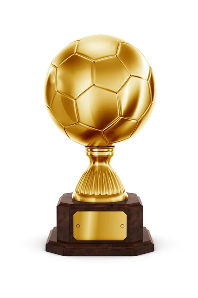 Arany labdarúgó-trófea — Stock Fotó