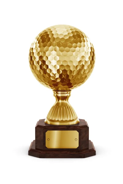 Gold Golf trophy — Stock Photo, Image