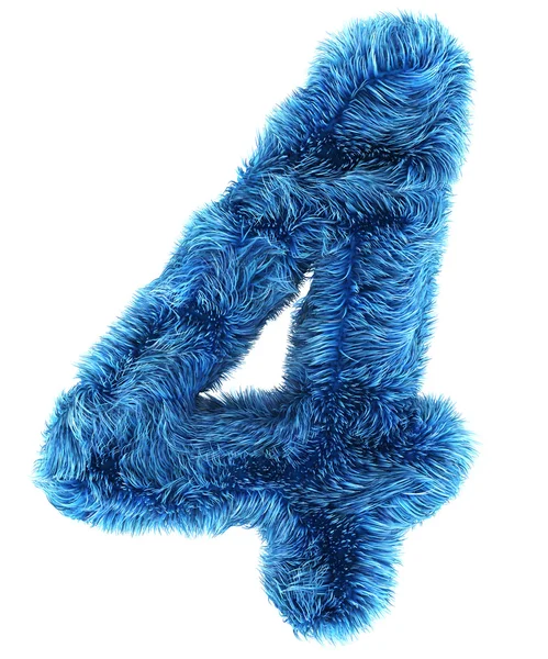 4. Mavi kürk — Stok fotoğraf