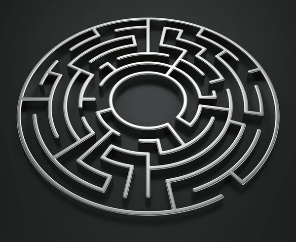 Labirinto circular — Fotografia de Stock