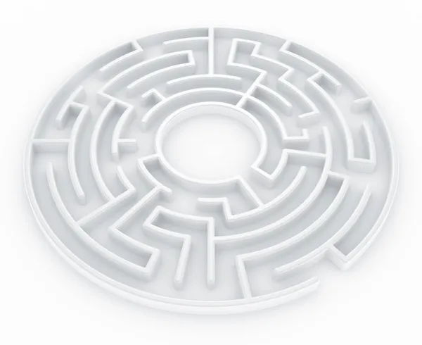 Labirinto circular — Fotografia de Stock