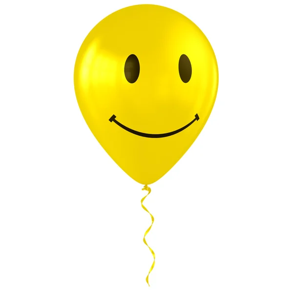 Воздушный шар со счастливыми улыбающимися лицами — стоковое фото