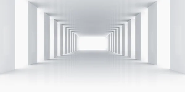 Пустая белая комната — стоковое фото