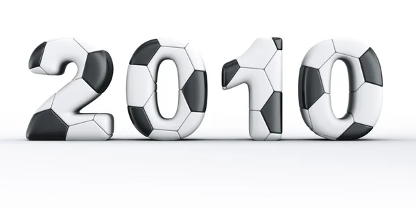 2010 med fotboll patchar — Stockfoto
