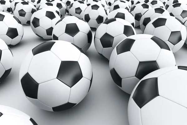 Balones de fútbol — Foto de Stock