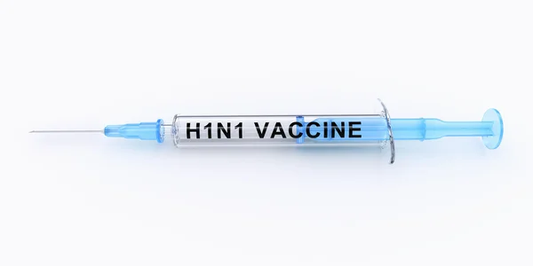 Jeringa de vacuna H1n1 — Foto de Stock