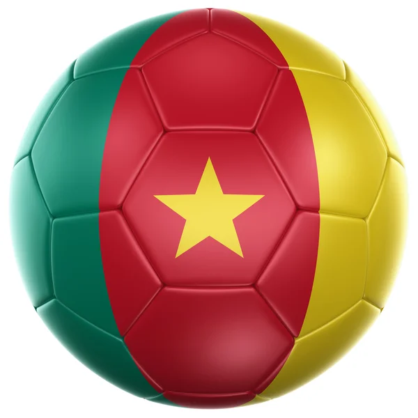 喀麦隆足球球 — 图库照片