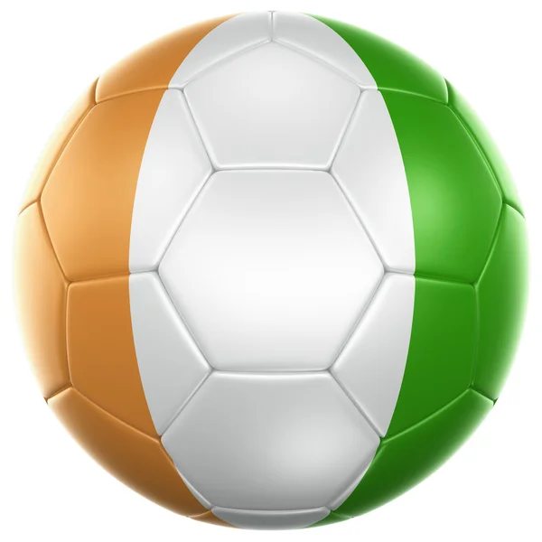 Ivoran Coast soccer ball — Stock Photo, Image