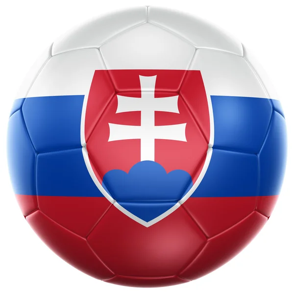 Словацький футбольний м'яч — стокове фото