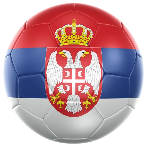 Balón de fútbol serbio —  Fotos de Stock