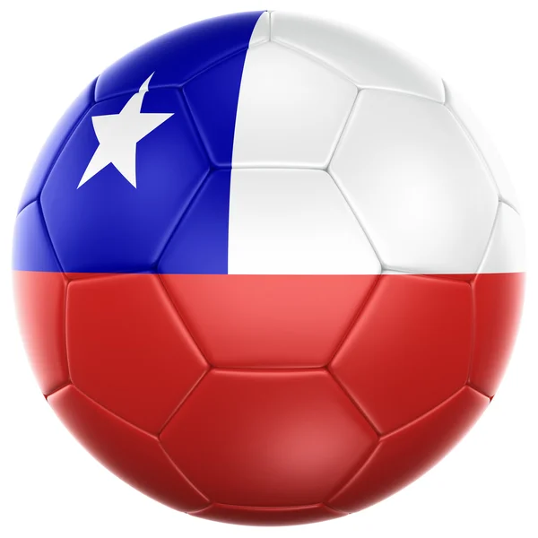 Chilean soccer ball — Zdjęcie stockowe