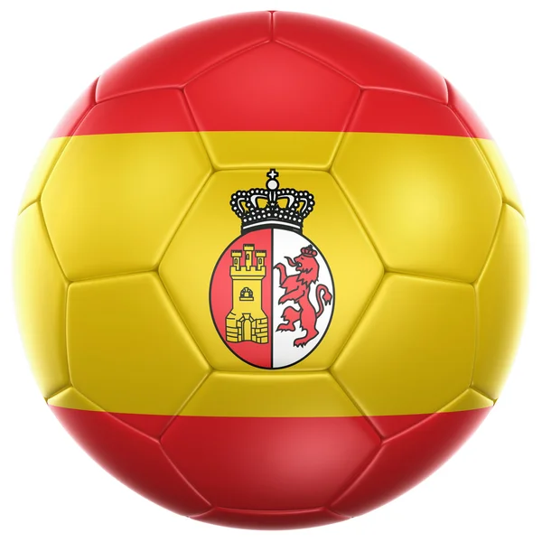Испанский футбольный мяч — стоковое фото