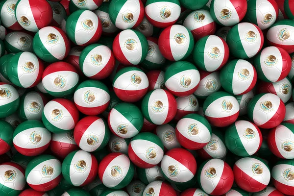 Pelotas de fútbol mexicano — Foto de Stock