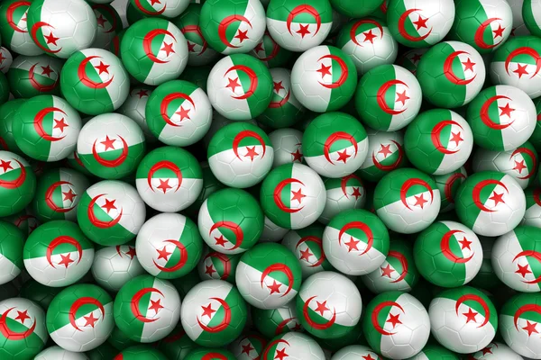 Cezayir futbol topları — Stok fotoğraf
