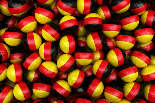 Balones de fútbol alemán — Foto de Stock
