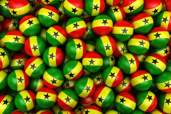 Ghanaische Fußbälle — Stockfoto
