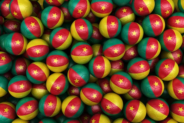 Cameroonian Soccer balls — Stock Photo, Image
