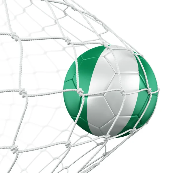 Soccerball in net — Stock Photo, Image